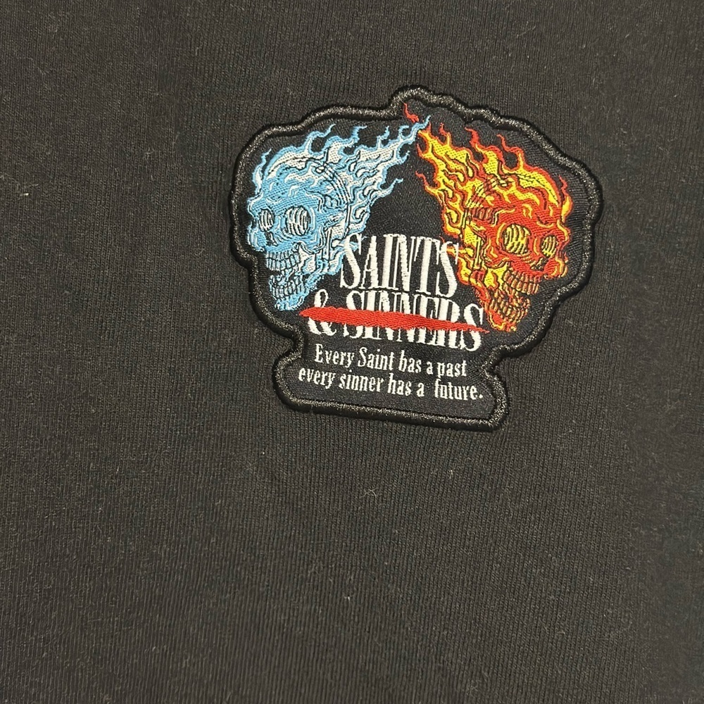 Gstr G Star Raw Saints & Sinners Flaming Skulls T Shirt Xl Mens View 3